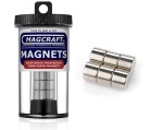 Rare-Earth Disc Magnets, 0.5 in. Diameter x 0.375 in. Thick, 6-Count - NSN0642