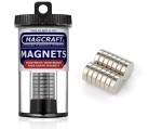 Rare-Earth Disc Magnets, 0.5 in. Diameter x 0.125 in. Thick, 14-Count - NSN0802