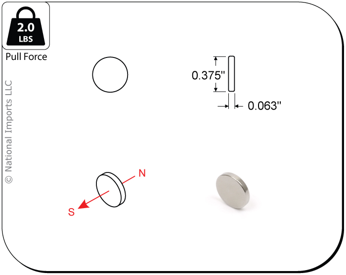 MAGCRAFT® NSN0732 - Rare-Earth Disc Magnets