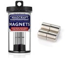 Rare-Earth Rod Magnets, 0.5 in. Diameter x 0.5 in. Long, 4-Count - NSN0643