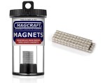 Rare-Earth Rod Magnets, 0.125 in. Diameter x 0.125 in. Long, 100-Count - NSN0658